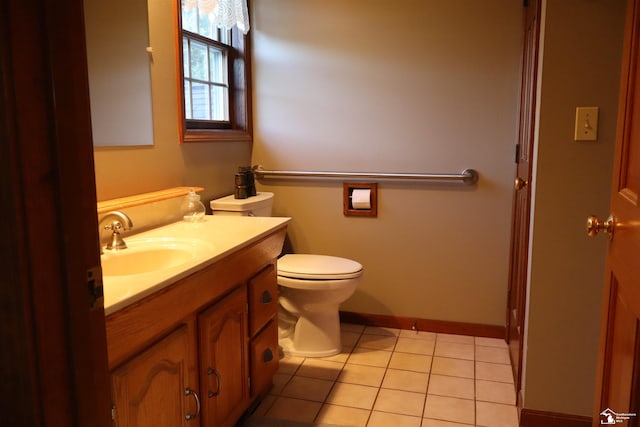 13578 Strasburg Rd, La Salle, MI 48145 - bathroom featuring vanity and tile patterned flooring