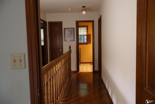 13578 Strasburg Rd, La Salle, MI 48145 - corridor featuring an upstairs landing, wood finished floors, and healthy amount of natural light