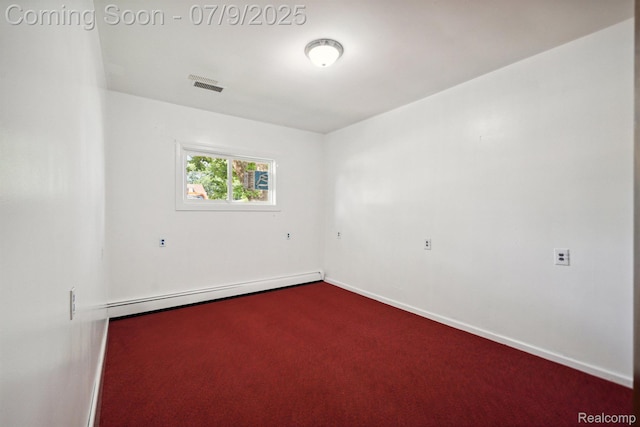 30590 Lorraine Ave, Warren, MI 48093 - unfurnished room with a baseboard heating unit and carpet
