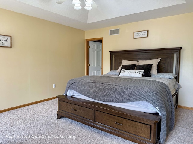 11540 Saddlebrook Cir, Freeland, MI 48623 - bedroom with carpet and a ceiling fan