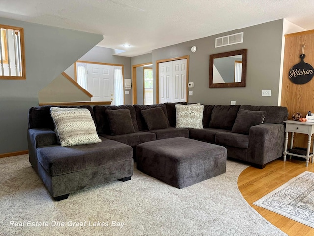 11540 Saddlebrook Cir, Freeland, MI 48623 - living room with wood finished floors