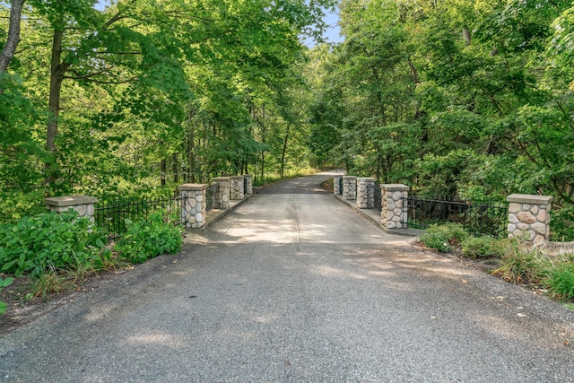 3603 Elk Ct, Zeeland, MI 49464 - view of concrete road featuring a forest view