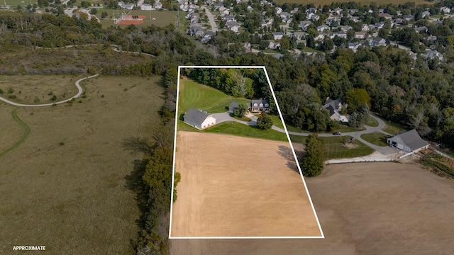 3603 Elk Ct, Zeeland, MI 49464 - aerial view of property and surrounding area featuring property parcel outlined