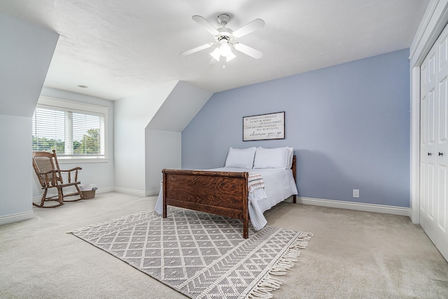 3603 Elk Ct, Zeeland, MI 49464 - carpeted bedroom with a closet and a ceiling fan