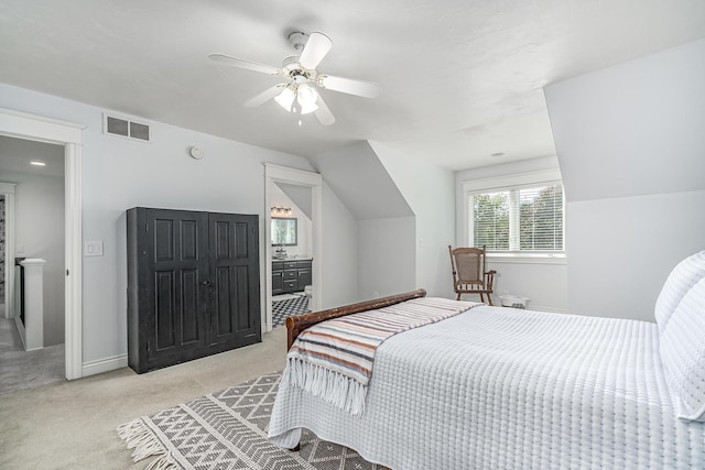 3603 Elk Ct, Zeeland, MI 49464 - bedroom with light carpet and ceiling fan