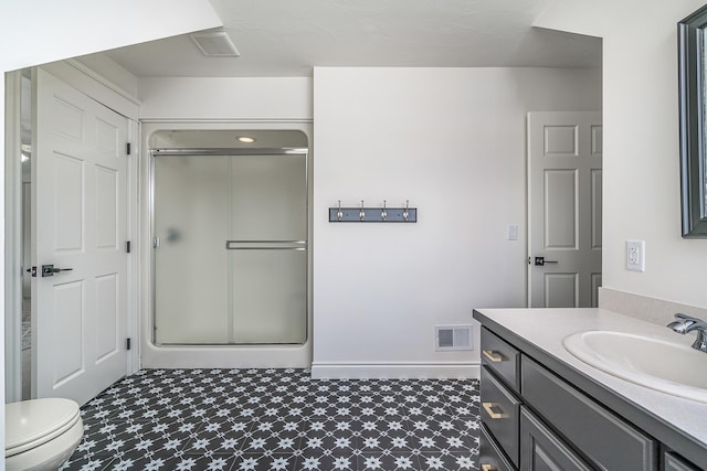 3603 Elk Ct, Zeeland, MI 49464 - full bathroom featuring a stall shower, vanity, and tile patterned floors
