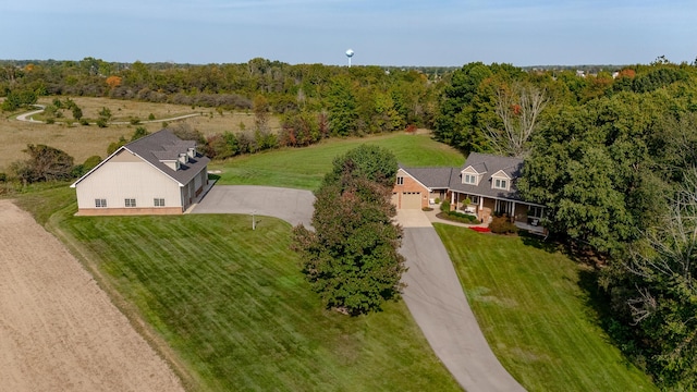 3603 Elk Ct, Zeeland, MI 49464 - aerial view of property and surrounding area with a heavily wooded area