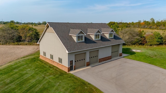 3603 Elk Ct, Zeeland, MI 49464 - view of front of property with a front yard, a garage, and roof with shingles