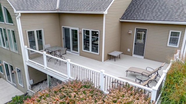 3603 Elk Ct, Zeeland, MI 49464 - deck featuring outdoor dining area