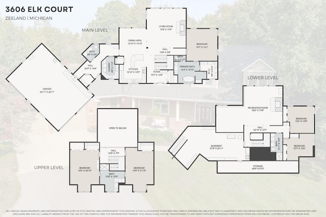 3603 Elk Ct, Zeeland, MI 49464 - view of home floor plan