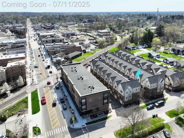 105 S 2nd St, Brighton, MI 48116 - bird's eye view