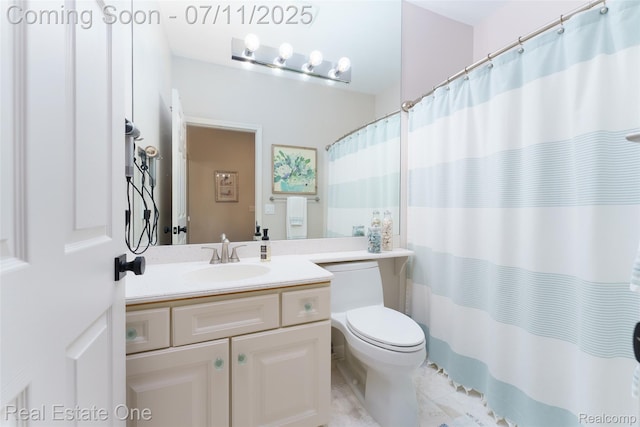 105 S 2nd St, Brighton, MI 48116 - full bathroom with vanity and a shower with shower curtain