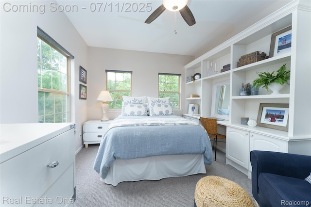 105 S 2nd St, Brighton, MI 48116 - carpeted bedroom with a ceiling fan