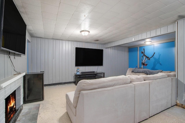 3715 Lancaster Dr, Kalamazoo, MI 49006 - living room with a fireplace