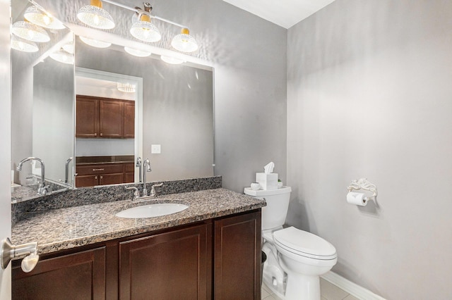 5775 Libby Ct, Dexter, MI 48130 - bathroom with vanity and tile patterned flooring