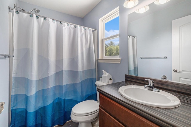 5775 Libby Ct, Dexter, MI 48130 - bathroom featuring vanity and curtained shower