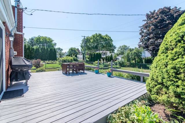 39079 Ross St, Livonia, MI 48154 - deck featuring outdoor dining area and grilling area