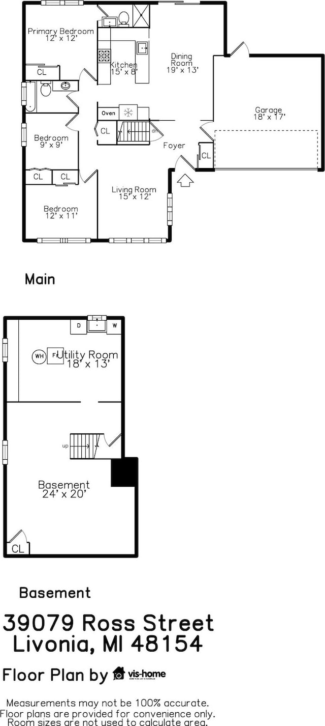 39079 Ross St, Livonia, MI 48154 - view of property floor plan
