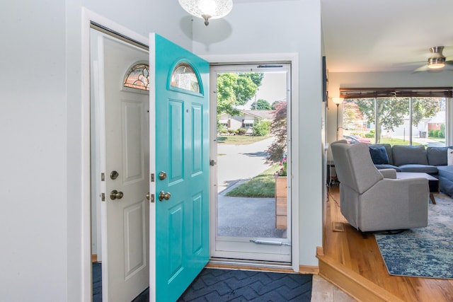 39079 Ross St, Livonia, MI 48154 - entryway with a ceiling fan