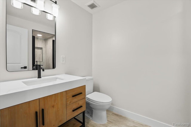 47043 Curtis Rd, Northville, MI 48168 - bathroom featuring vanity and wood finished floors