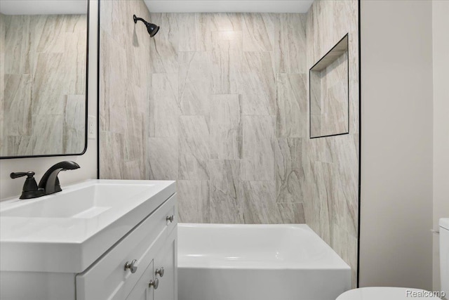 47043 Curtis Rd, Northville, MI 48168 - full bathroom with vanity and  shower combination