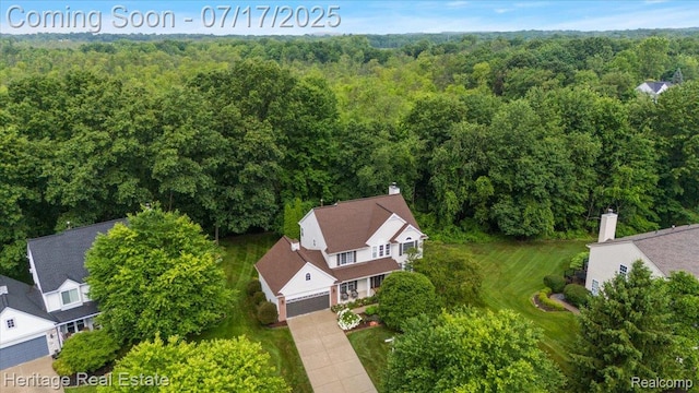 3066 Waldon Park Dr, Orion, MI 48359 - bird's eye view of a forest