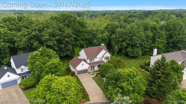 3066 Waldon Park Dr, Orion, MI 48359 - drone / aerial view of a forest
