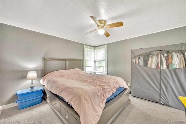 4677 Imlay City Rd, Attica, MI 48412 - bedroom with carpet floors and a ceiling fan