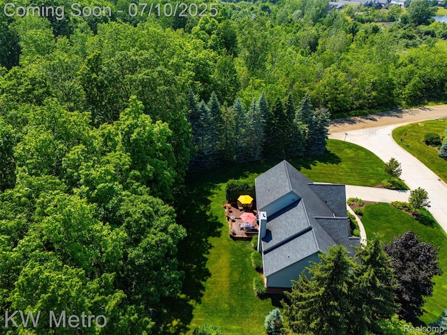 510 Roxbury Dr, Lake Orion, MI 48359 - view from above of property with a forest