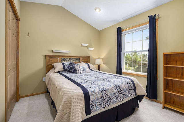 6177 Heathcross Dr, Hudsonville, MI 49426 - bedroom with light carpet and vaulted ceiling