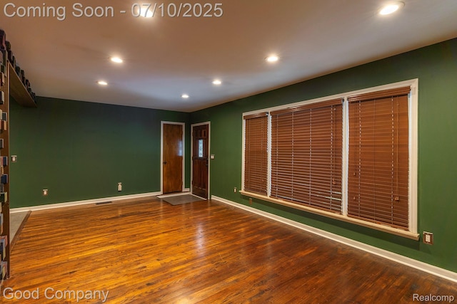 1432 N Custer Ave, Clawson, MI 48017 - spare room with recessed lighting and wood finished floors