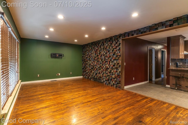 1432 N Custer Ave, Clawson, MI 48017 - spare room featuring wood finished floors and recessed lighting