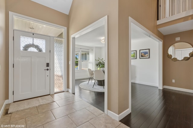 6044 Wabash Ln, Stevensville, MI 49127 - foyer entrance featuring baseboards and wood finished floors