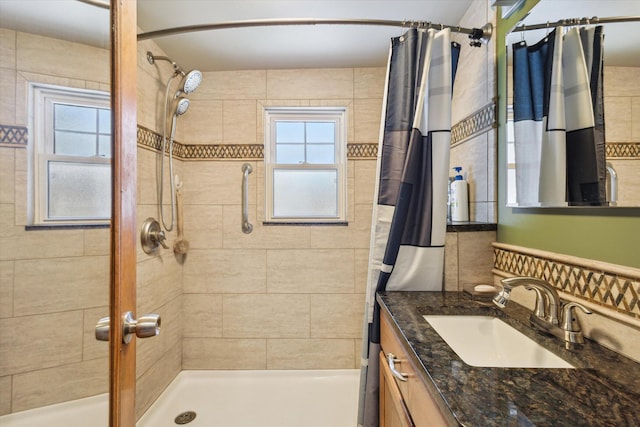 3049 Kooi St, Muskegon, MI 49444 - full bathroom featuring a shower stall and vanity
