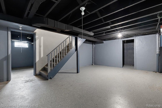 18714 Appoline St, Detroit, MI 48235 - below grade area featuring stairway