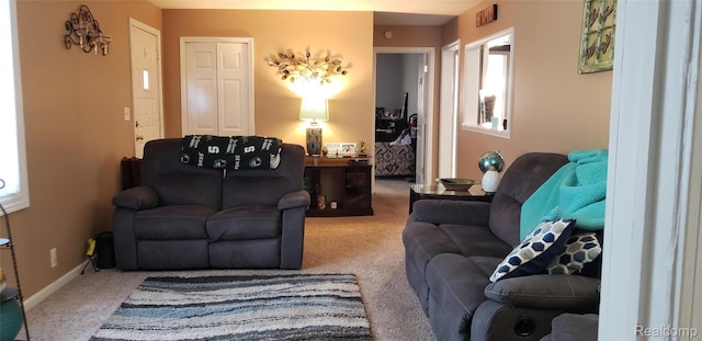 507 Main St, Fenton, MI 48430 - living room with carpet floors
