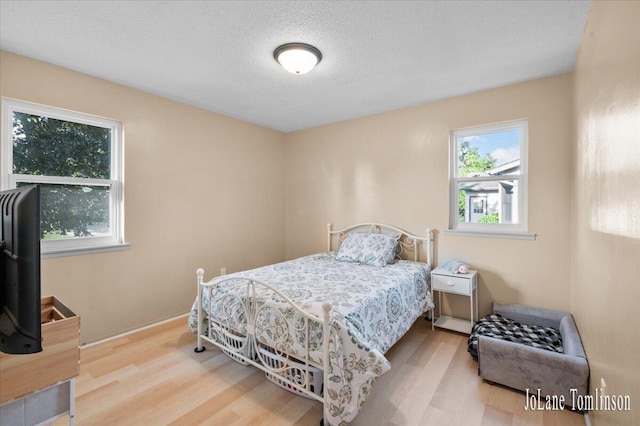 2958 Bluewater Ln SW, Grandville, MI 49418 - bedroom featuring wood finished floors and a textured ceiling