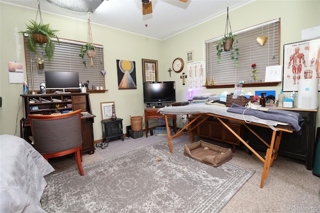 6500 Cooper St, Taylor, MI 48180 - carpeted office space with a ceiling fan