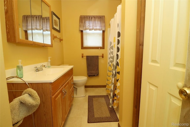 6500 Cooper St, Taylor, MI 48180 - bathroom featuring vanity, curtained shower, and tile patterned flooring