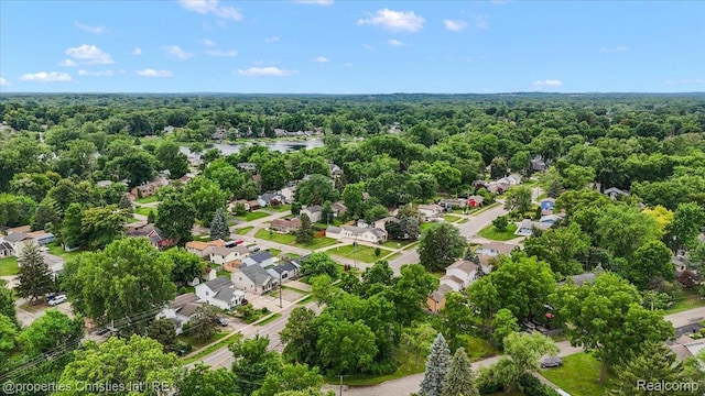 4681 Cass Elizabeth Rd, Waterford, MI 48327 - aerial perspective of suburban area featuring a heavily wooded area