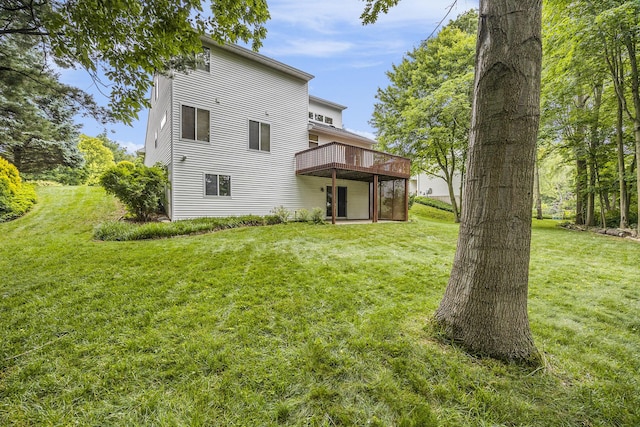 270 Silver Ridge Dr, Holland, MI 49424 - back of house with a deck and a yard