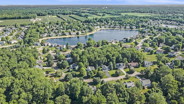 270 Silver Ridge Dr, Holland, MI 49424 - aerial view of property's location with a nearby body of water and a forest