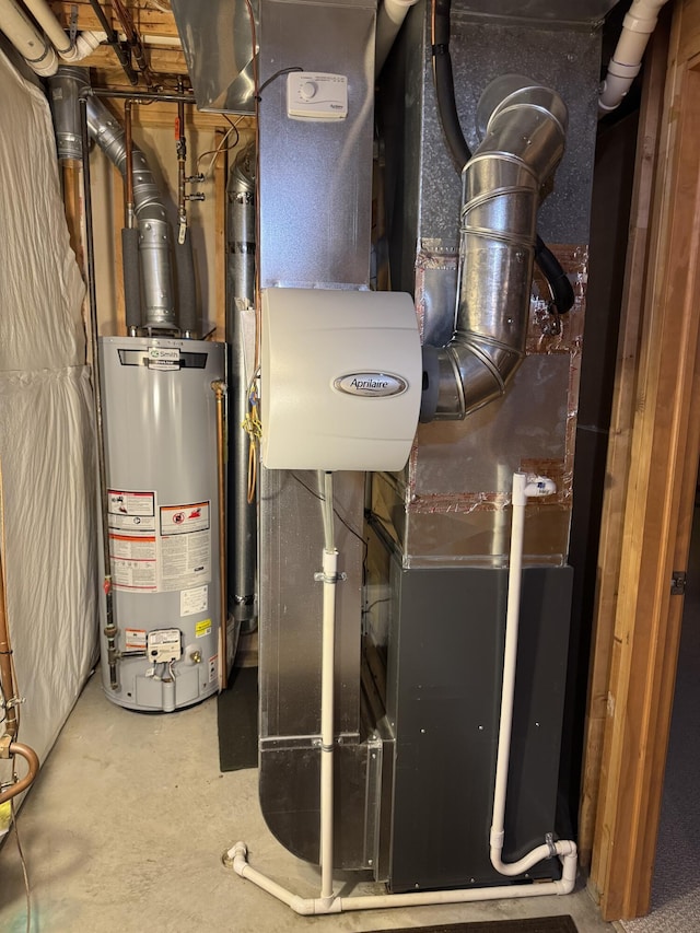 270 Silver Ridge Dr, Holland, MI 49424 - utility room featuring water heater and heating unit