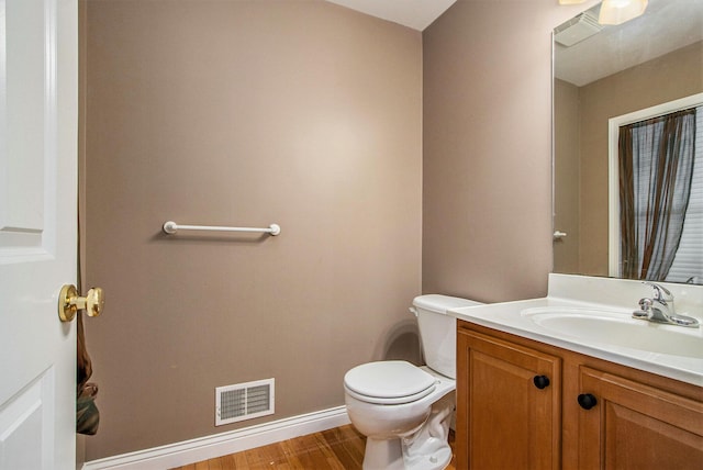 5625 Bay Meadow Trl, Portage, MI 49024 - half bath with vanity and wood finished floors