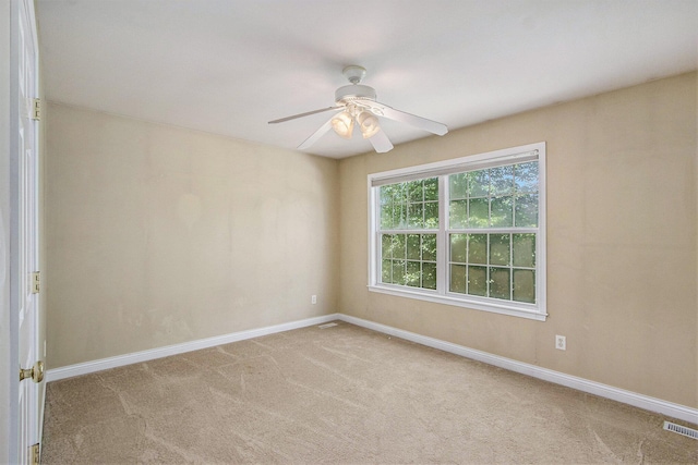 5625 Bay Meadow Trl, Portage, MI 49024 - carpeted empty room with baseboards and a ceiling fan