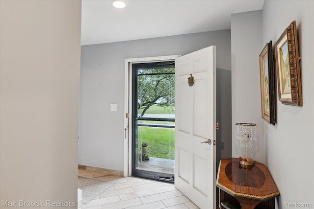 6810 Killarney Dr, Troy, MI 48098 - entrance foyer featuring light tile patterned floors and recessed lighting