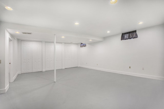 4213 Silverleaf Dr, Ypsilanti, MI 48197 - finished basement with baseboards and recessed lighting