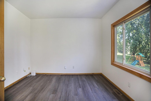 4213 Silverleaf Dr, Ypsilanti, MI 48197 - empty room with dark wood finished floors and baseboards