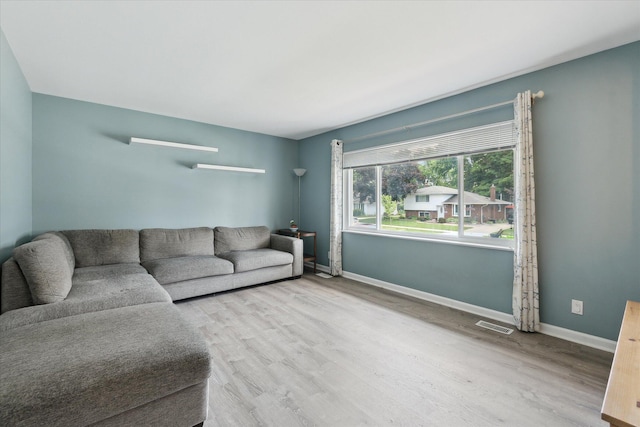 910 Newport Dr, Fenton, MI 48430 - living room featuring wood finished floors and baseboards