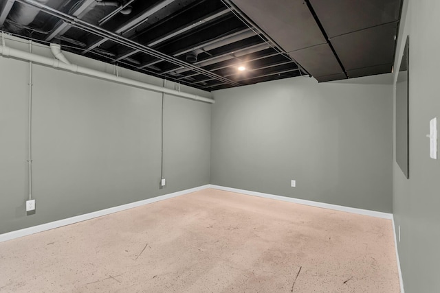 1615 Bunting Rd, Jackson, MI 49201 - finished below grade area featuring baseboards